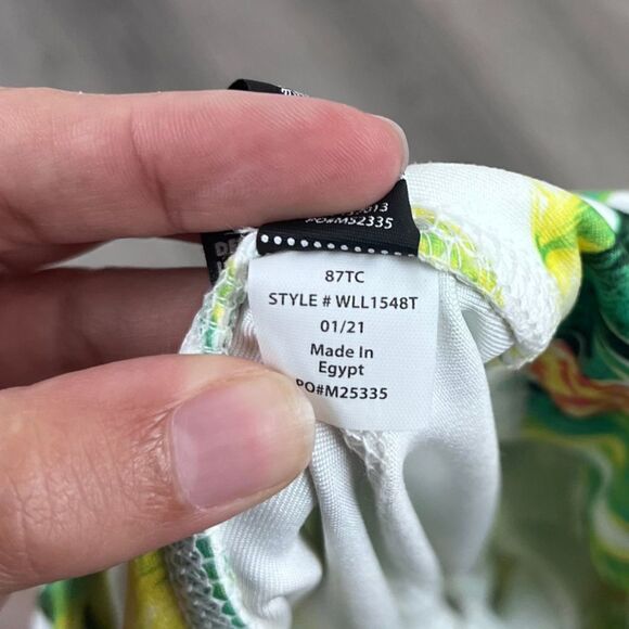 Wildfox Women Size S Green Yellow High Rise Novelty Palm Pinapple NEW Leggings - Picture 10 of 15